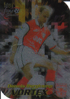 Dennis Bergkamp Arsenal 1999 Futera Fans' Selection Vortex #V4